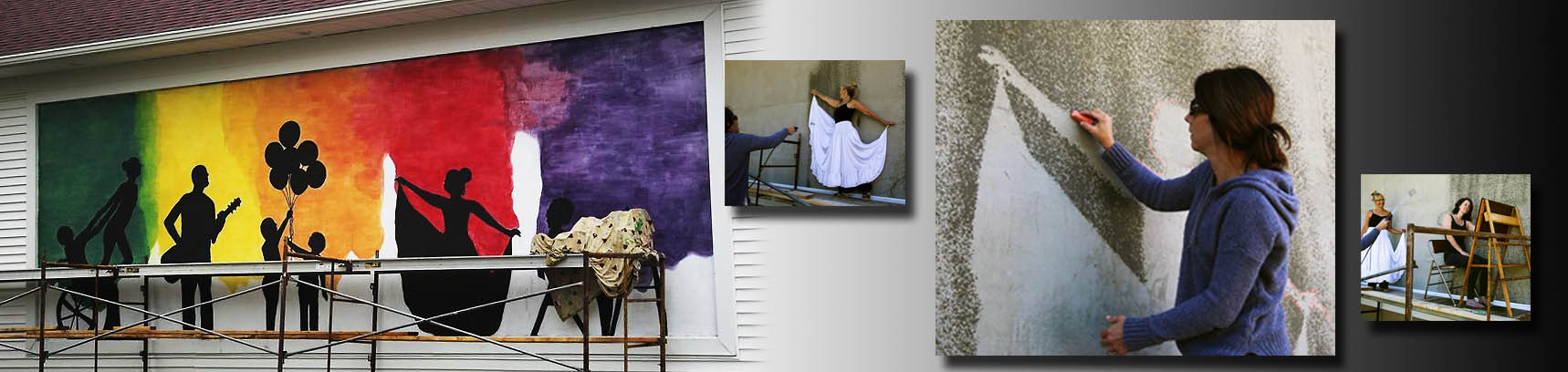 Kim Bellavia brings the Cobblestone Performing Arts Center Mural to Life!